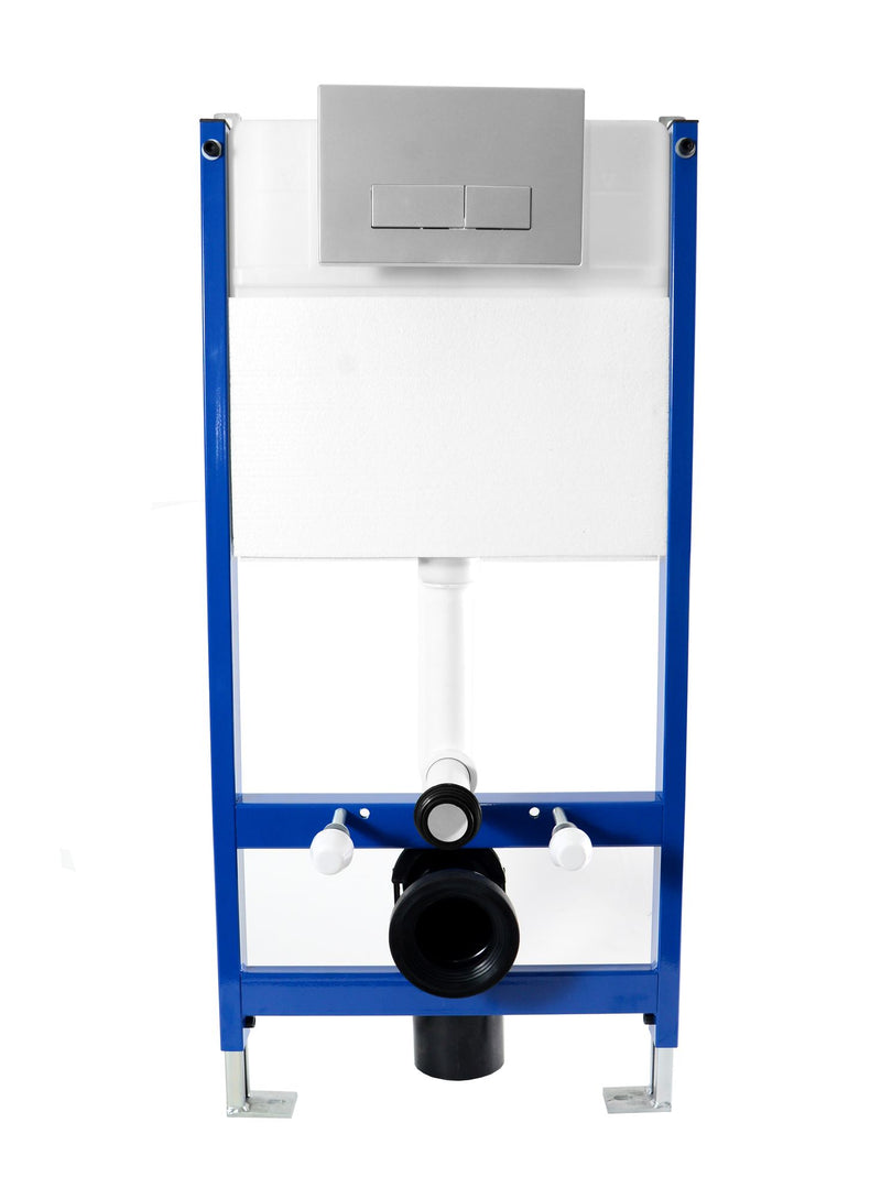 Frame voor inbouw toiletpot met E-knop Satin - View 4