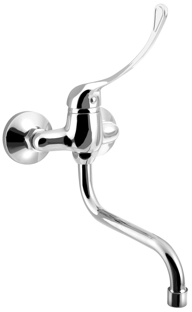 Productfoto Aqualine 35 Medicinale Wand Wastafelkraan 10 Cm Hartafstand S Uitloop 17,7 Cm Chroom