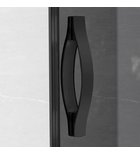 Sigma Simply Black Douchecabine Hoekinstap 120x110x190 Cm Met Schuifdeur Mat Zwart