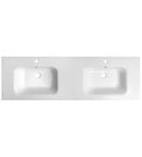Sapho Meubelwastafel 160x50x15 Cm Gegoten Marmer Wit
