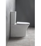 Leon Staand Toiletpot Rimless 38,5x61,5 cm Keramiek Wit