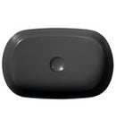 Infinity Ovale Keramische Waskom Voor Opbouw 55x36 Cm Antraciet