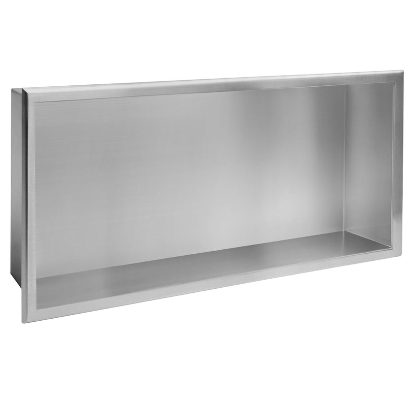 bathroom shelf 30x60 steel brush