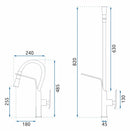 Keukenkraan Rea Castor Black/Gold - View 7