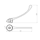 AQUALINE 35 Swivel Medicinale Wastafelkraan, Chroom