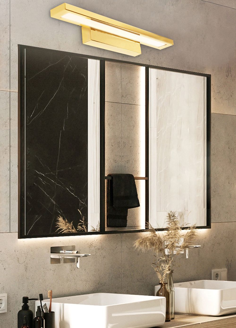 Led Goud 60 cm Wandlamp App837-1W