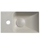 Piccolino Betonnen Toiletfontein 30,8 x 17 cm Kraan Links Zand Mat