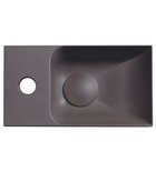 Piccolino Betonnen Toiletfontein 30,8 x 17 cm Kraan Links Donkerbruin Mat