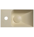 Piccolino Betonnen Toiletfontein 30,8 x 17 cm Kraan Links Beige Mat