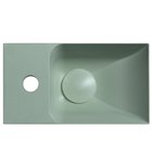 Piccolino Betonnen Toiletfontein 30,8 x 17 cm Kraan Links Groen Mat