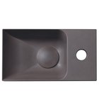 Piccolino Betonnen Toiletfontein 30,8 x 17 cm Kraan Rechts Donkerbruin Mat