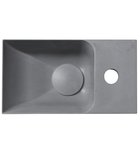 Piccolino Betonnen Toiletfontein 30,8 x 17 cm Kraan Rechts Grijs Mat