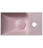 Piccolino Betonnen Toiletfontein 30,8 x 17 cm Kraan Rechts Roze Mat