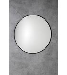 Arowana Ronde Spiegel In Aluminium Frame 100 Cm mat zwart