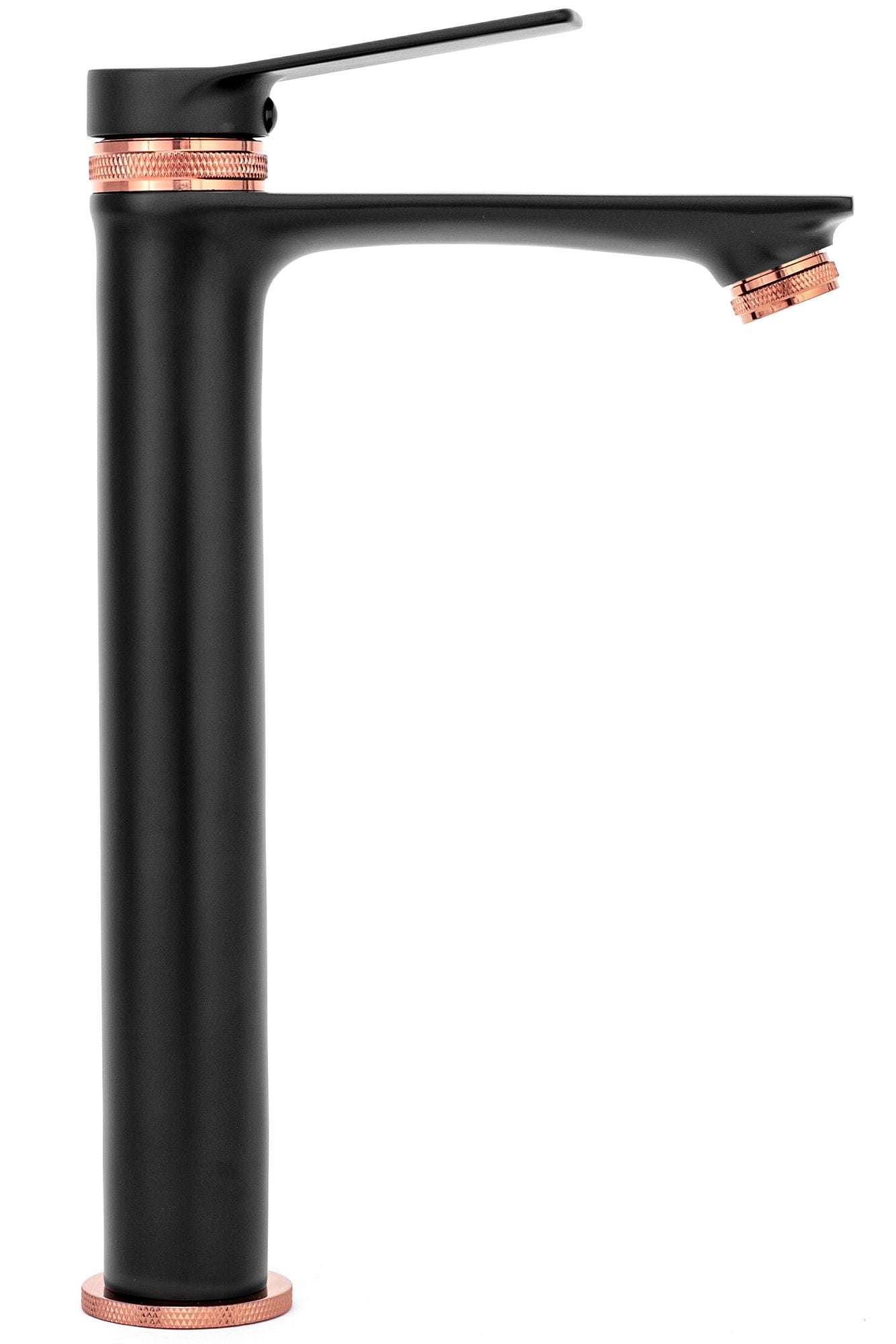 Wastafelkraan Rea Viral Black Rose Gold High