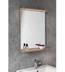 Korin Spiegel Met LED Verlichting 50x70 Cm Oak Platin
