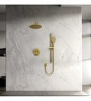 Inbouw thermostaat douchekraan (2-weg) Sapho – Mat Goud