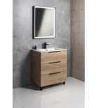 Sapho Cirasa Badmeubel 80x45x75 Cm Hoogglans Wit