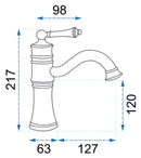 Wastafelkraan Rea Vintage Black Low - View 6