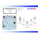 5-persoons whirlpool buitenbad Palma 190x190x186