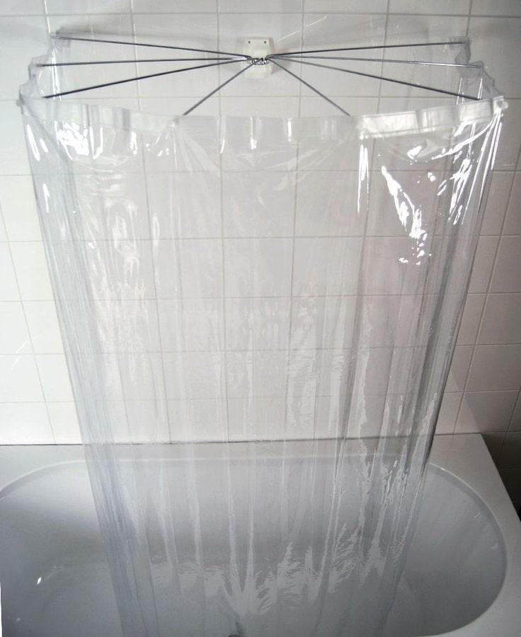 Ridder Douchegordijn 100x170x70 cm Transparant