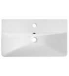Sapho Sen Meubelwastafel Cast Marble 61x35 Cm Wit Afbeelding 2