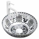Opzetwastafel Rea Sami Gold/White