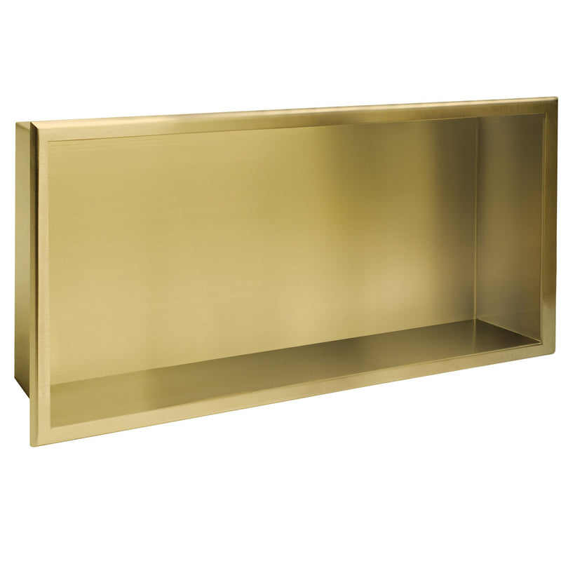 bathroom shelf 30x60 gold brush