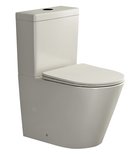 Paco Staand Toiletpot Rimless 38,0x61,0 cm Keramiek Beige