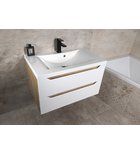 Sapho Wave Badmeubel 80x50x45 Cm Cuneo Eiken