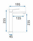 Wastafelkraan Rea Luppo Black High - View 6