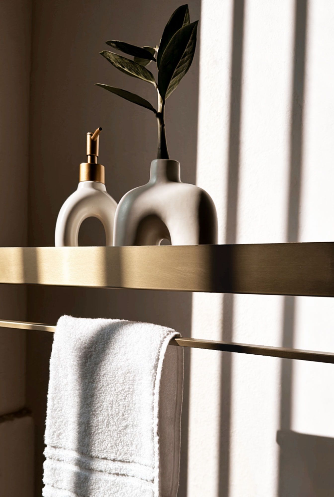Badkamerplank SF01 45cm gold brush