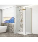Trinity Mat Goud Douchecabine Hoekinstap Mat Glas 110 X 90 Cm