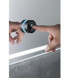 LED-verlichting detail Sapho Gemini Smart Smart badkamerspiegel