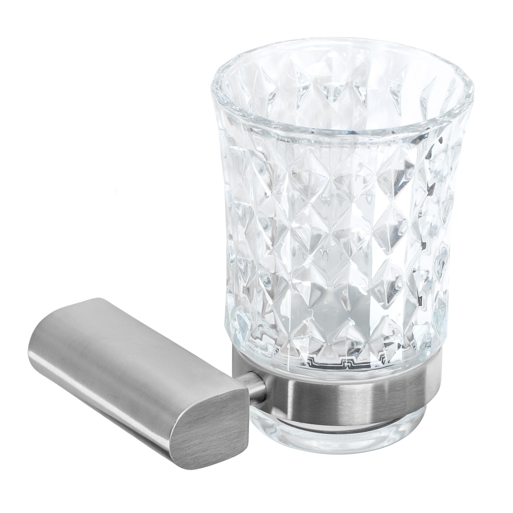 Badkamer hangende mok geborsteld nikkel 322224