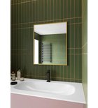 Detailweergave Sapho Notion Rechthoekige In badkamerspiegel Mat Goud
