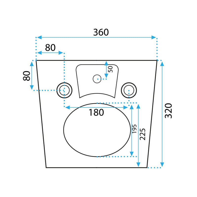 Wandbidet Rea Carlo Mini Black - View 3