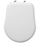 Kerasan Retro Toiletzitting, Softclose, White/Chrome