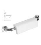 Sapho Handicap Wandbeugel Met Rugsteun 50 Cm Rvs Gepolijst En Kunststof