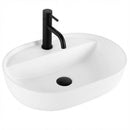 Opzetwastafel Rea Aura Ovaal Keramiek 50x36 Cm Wit