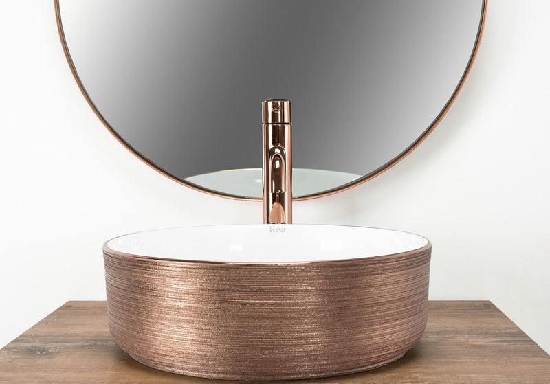 Opzetwastafel Rea Sami Brush Rose Gold - View 3