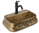 Opzetwastafel Rea Sami Gold/White