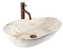 Opzetwastafel Rea Sami Gold/White