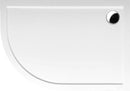 RENA R Quadrant Cast Marble Shower Tray 120x90x4cm, R550, right, White