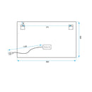 LED wandspiegel 80x60cm P10407 - View 10