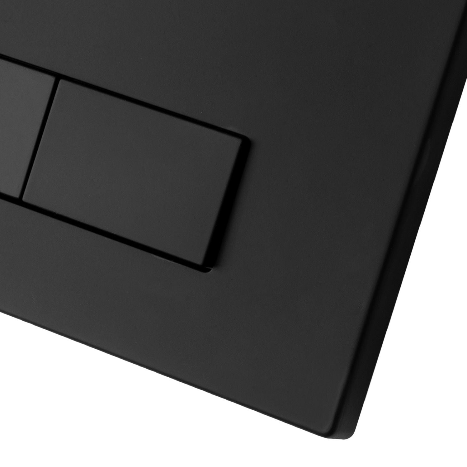 H-knop voor toileframe zwarte mat