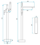 Vloeren badmengkraan Rea Flores Chrom - View 6