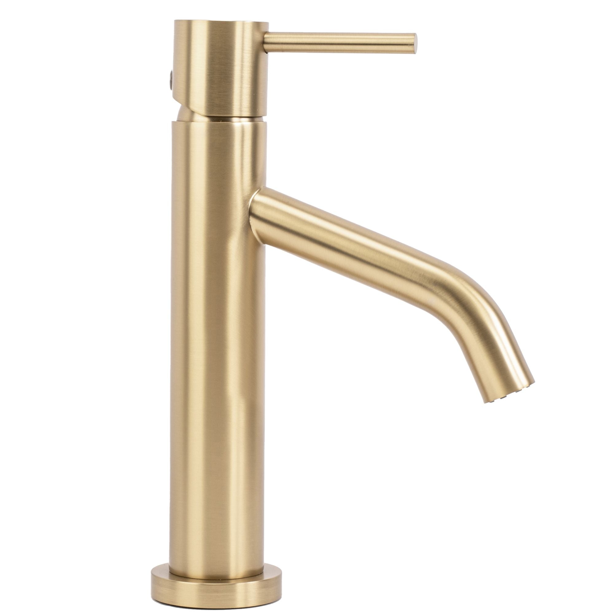 Wastafelkraan Rea Level Gold Brush Low