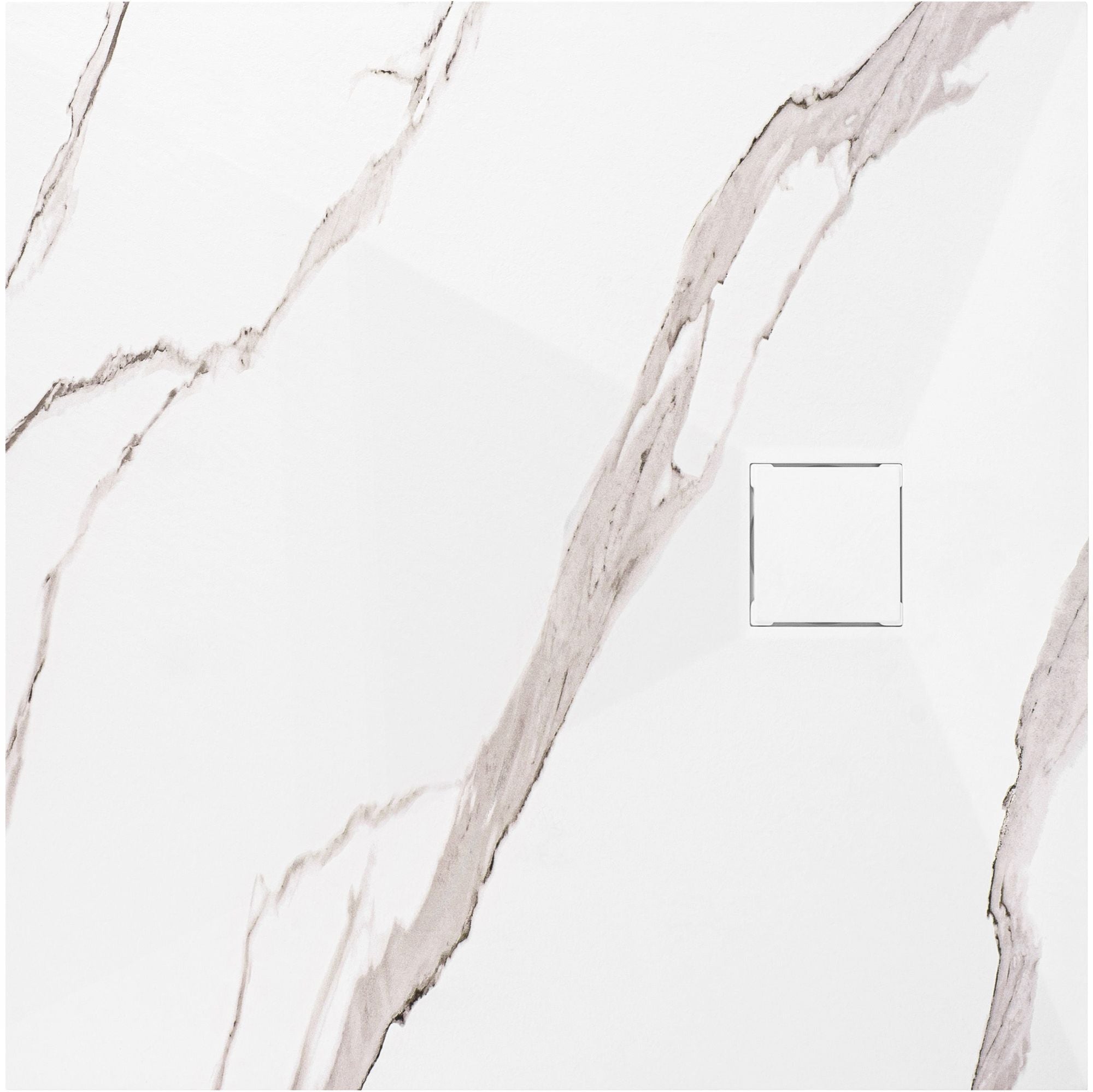 Douchebak Rea Magnum CARRARA Wit 90 x 90