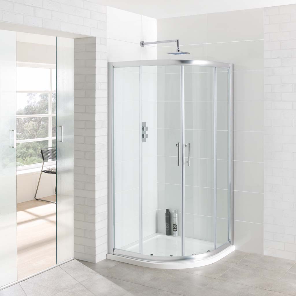 Eastbrook Vantage kwartronde douchecabine 100 x 100 x 185 cm - chroom
